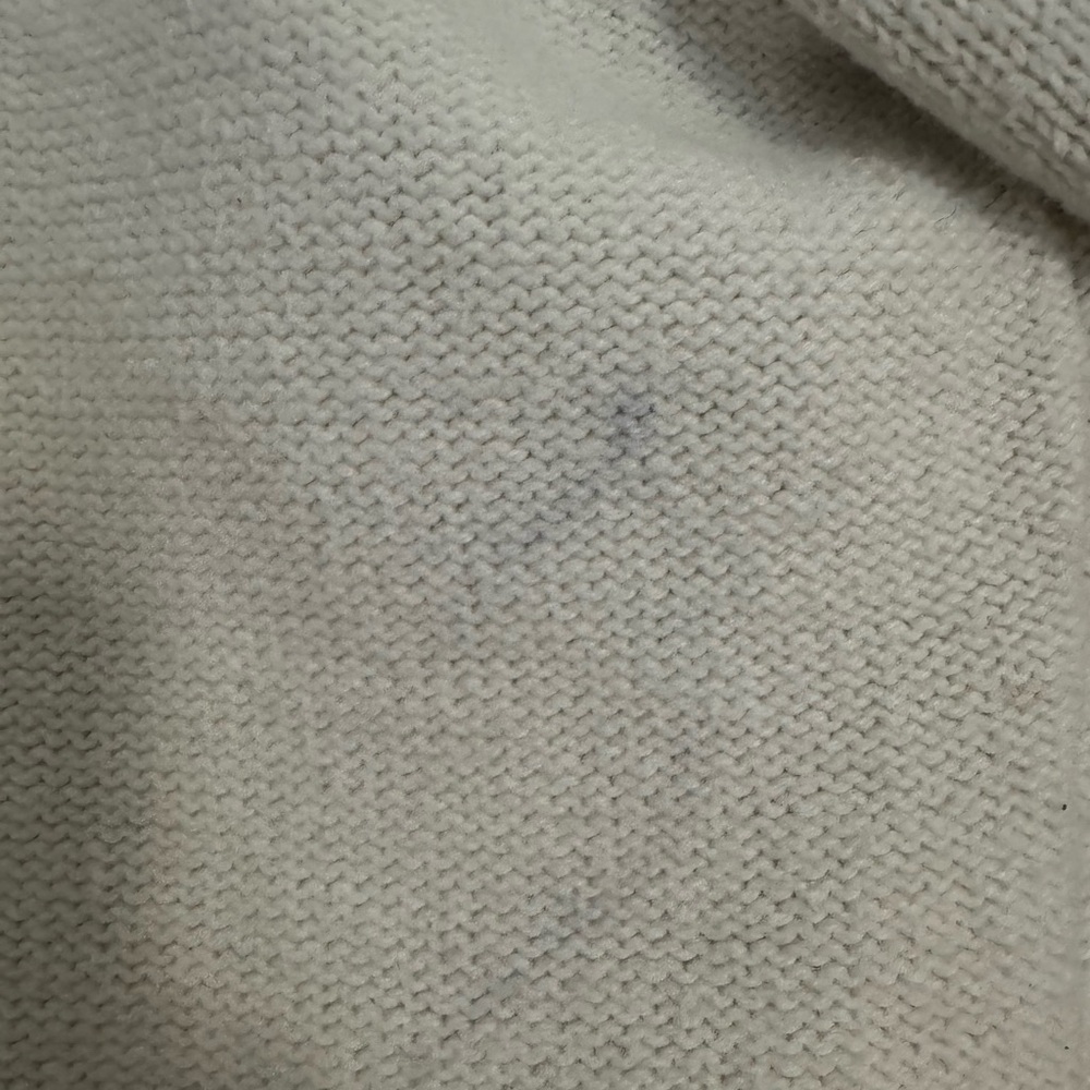 Vintage Talbots Cotton Blend Grandma Cottage Embroidered Cream Sweater - Picture 5 of 7